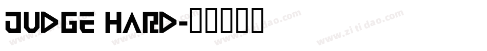 Judge Hard字体转换